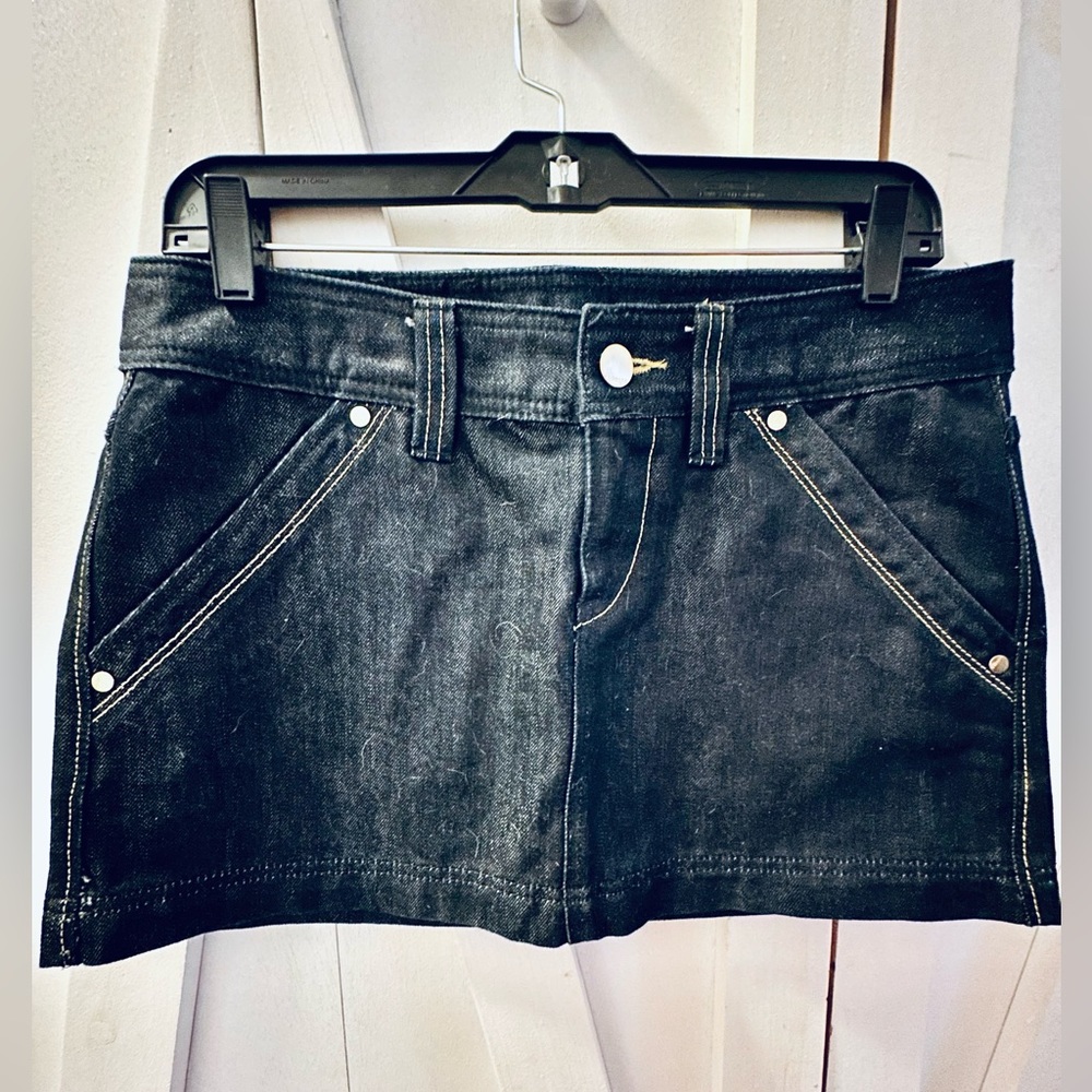 Dark denim Express mini skirt